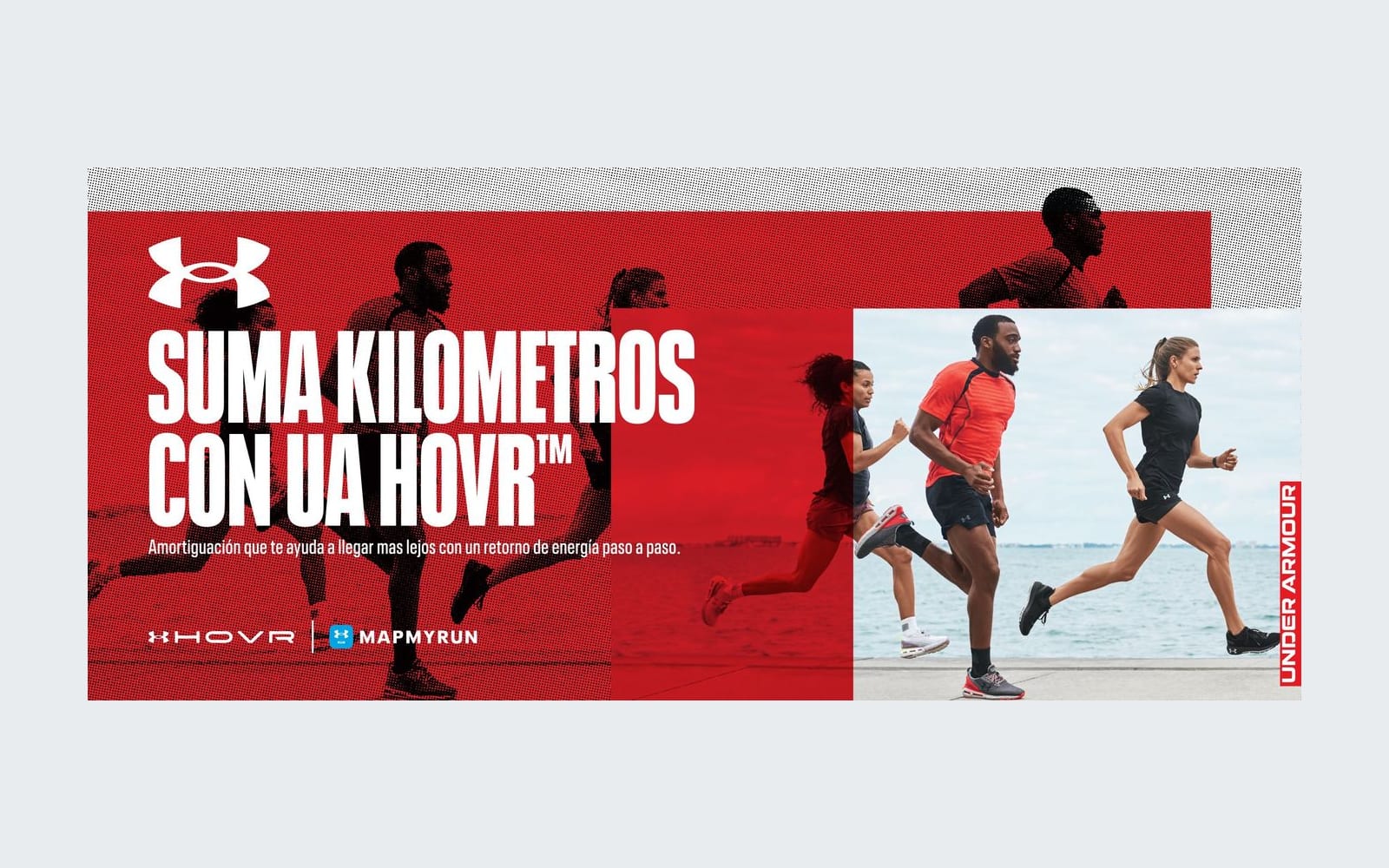 Encabezado de email de Under Armour para UA HOVR
